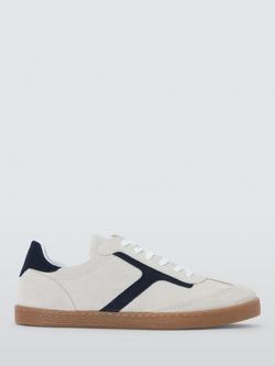 John Lewis Eldon Suede Cupsole Trainers, Off White