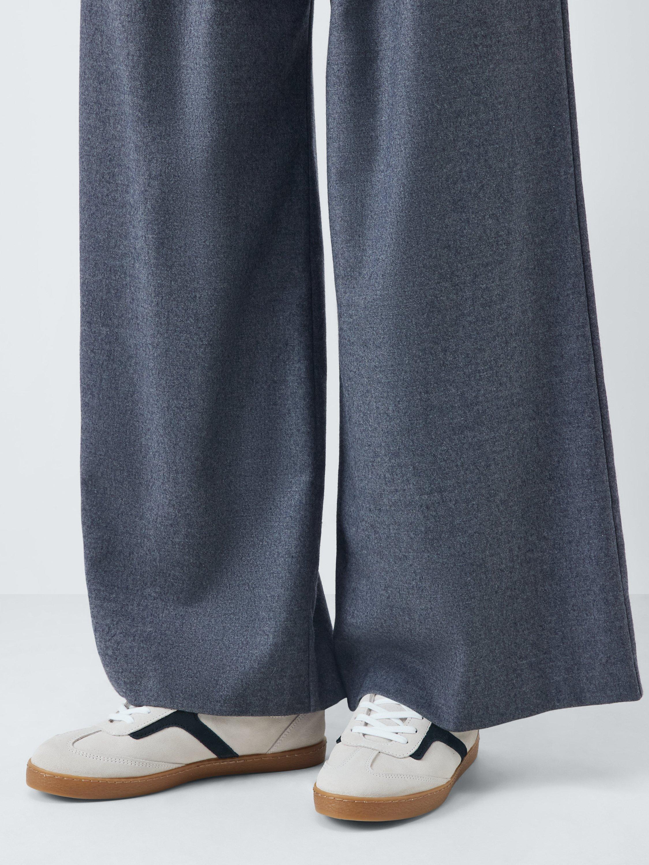 Product image 3 of 6, which shows John Lewis Eldon Suede Cupsole Trainers, Off White, 3