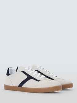 John Lewis Eldon Suede Cupsole Trainers - view 2, Off White