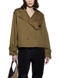 SISLEY Military Trench Jacket, Green