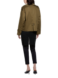 SISLEY Military Trench Jacket, Green