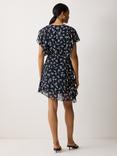 Jigsaw Swirl Posy Floral Mini Dress, Navy