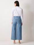 Jigsaw Denim Sailor Trousers, Classic Blue