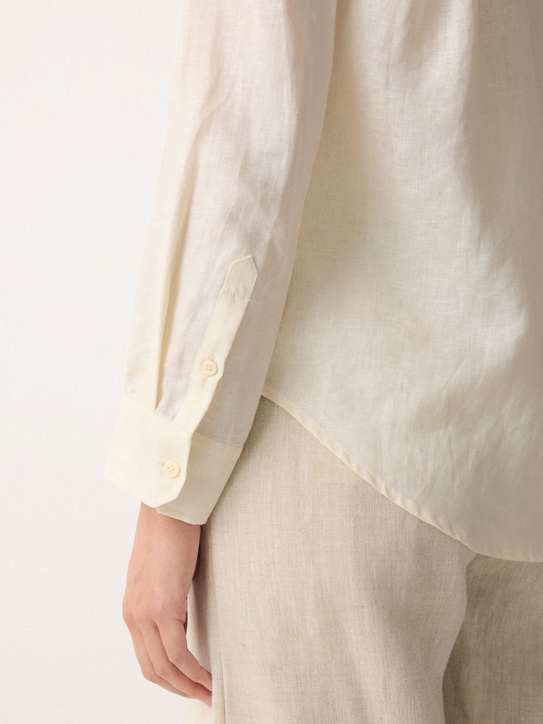 Product image 4 of 5, which shows Jigsaw Classic Pure Linen Shirt, White, 6
