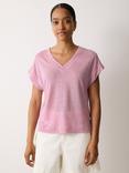 Jigsaw V-Neck Linen T-shirt