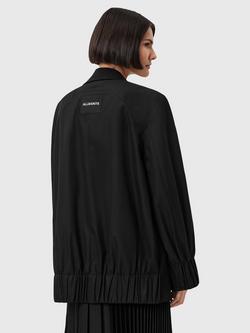 AllSaints Alassett Longline Blazer, Black - view 2, Black