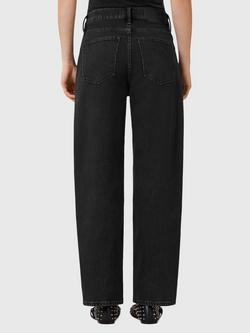 AllSaints Sadie Barrel Leg Jeans, Washed Black - view 2, Washed Black