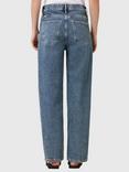 AllSaints Sadie Barrel Leg Jeans, Blue Indigo