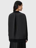 AllSaints Bern Panel V-Neck Wool Blend Jumper