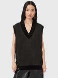 AllSaints Bern Stud Wool Blend Tank Top