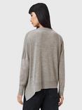 AllSaints Isla Asymmetric Hem Wool Jumper