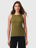 AllSaints Rina Tank Top, Fango Green