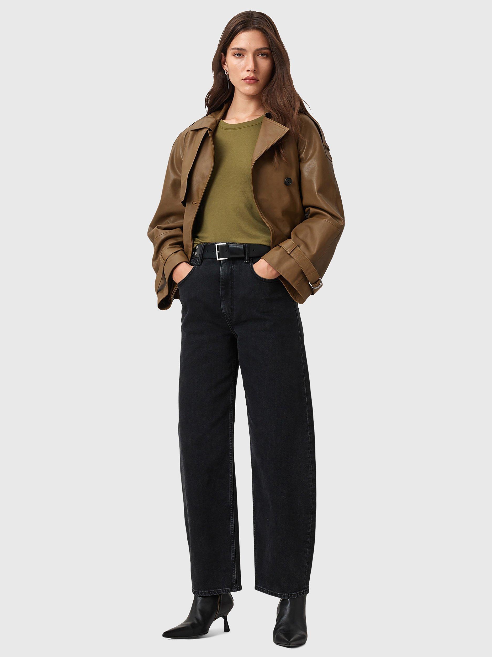 Product image 6 of 8, which shows AllSaints Rina Tank Top, Fango Green, XS