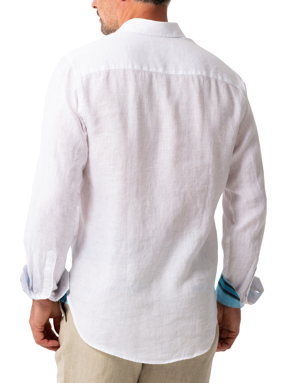 Product image 2 of 7, which shows KOY Regular Fit Linen Shirt, White White, XL