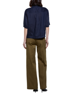 SISLEY Mid Rise Wide Leg Trousers, Green - view 2, Green