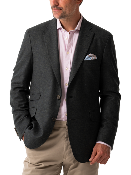 KOY Wool and Cashmere Blend Blazer, Green, Green