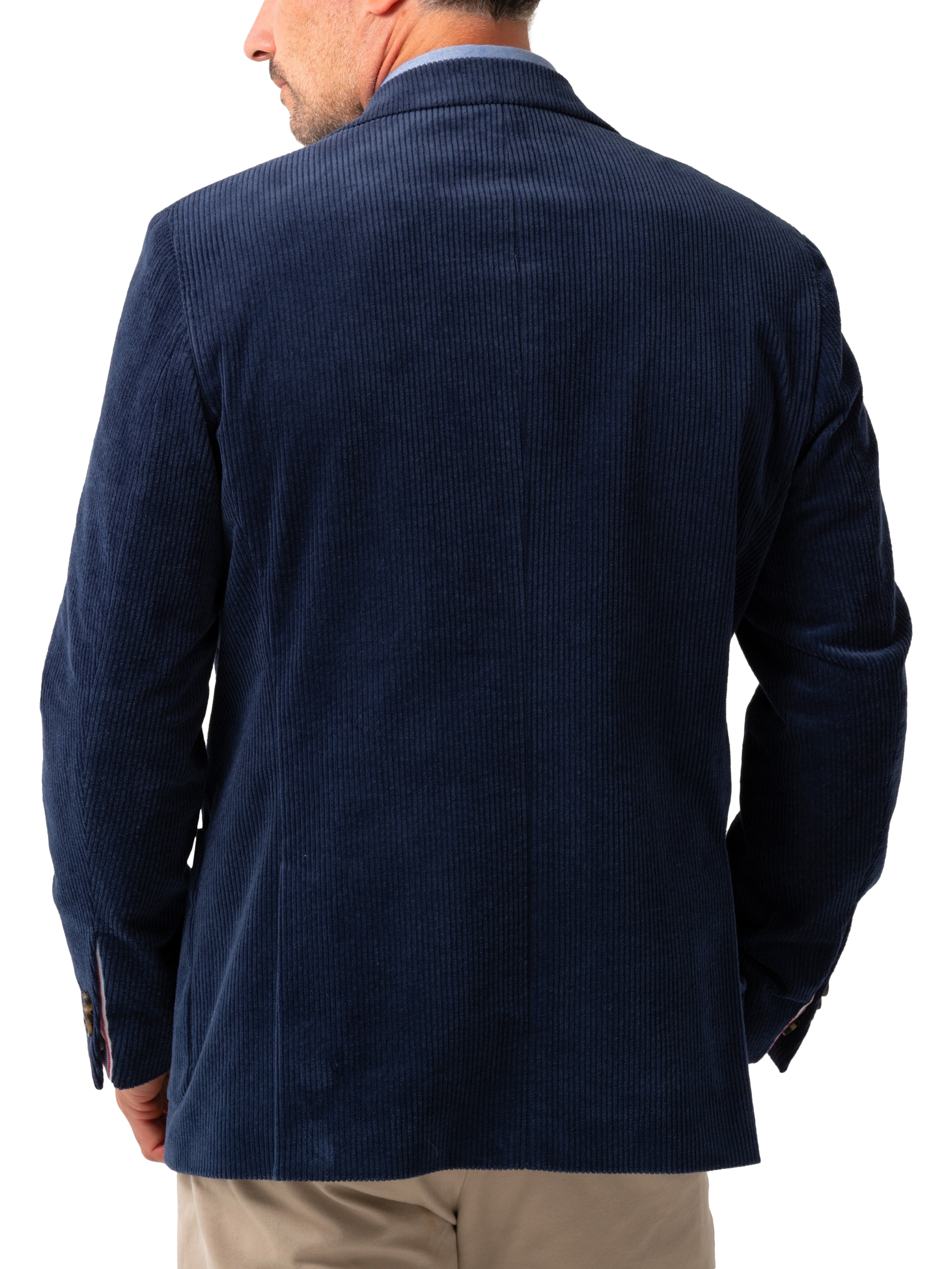 Product image 2 of 9, which shows KOY Single Breasted Corduroy Blazer, Blue Teal, 38R