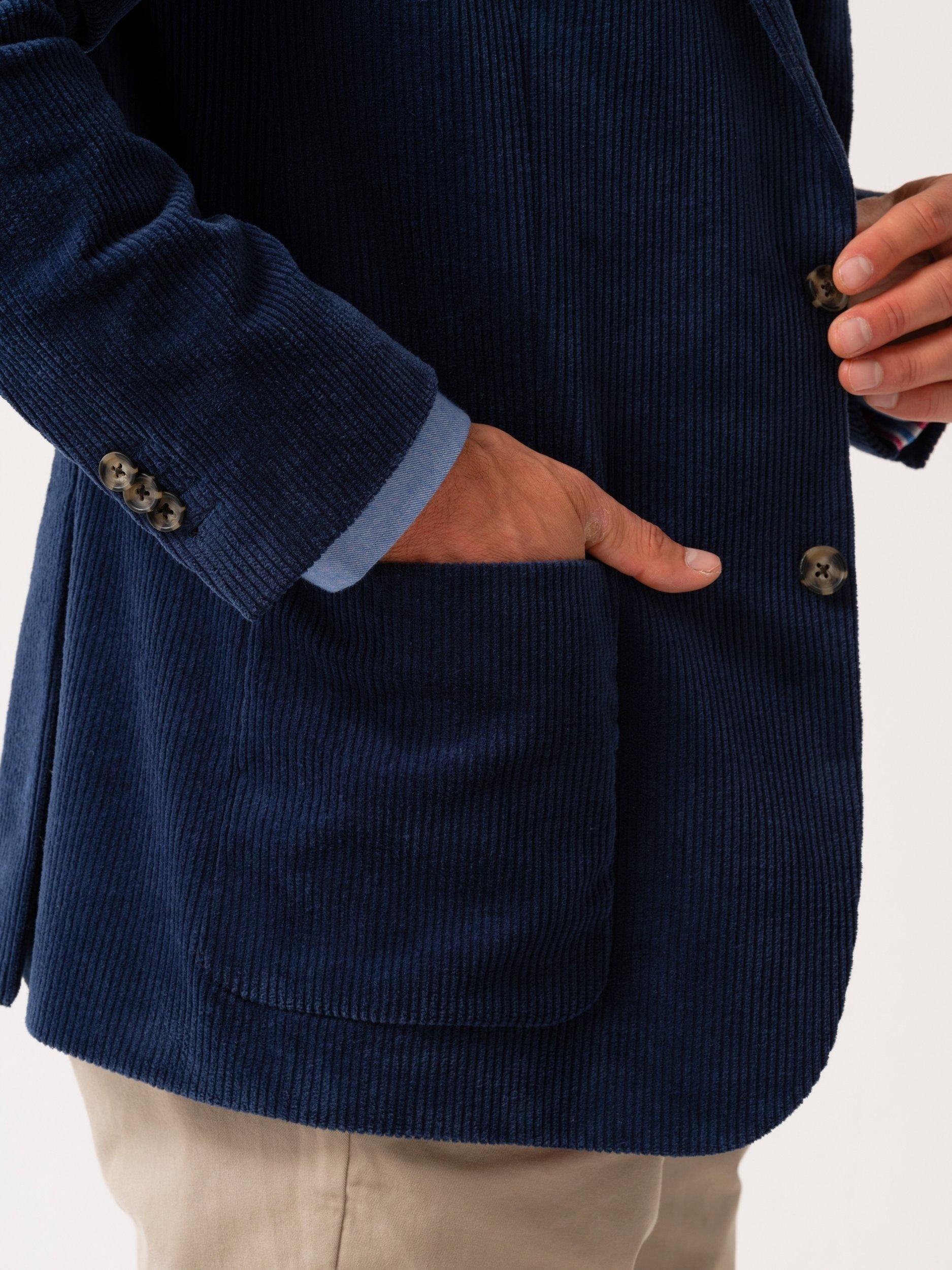 Product image 7 of 9, which shows KOY Single Breasted Corduroy Blazer, Blue Teal, 38R