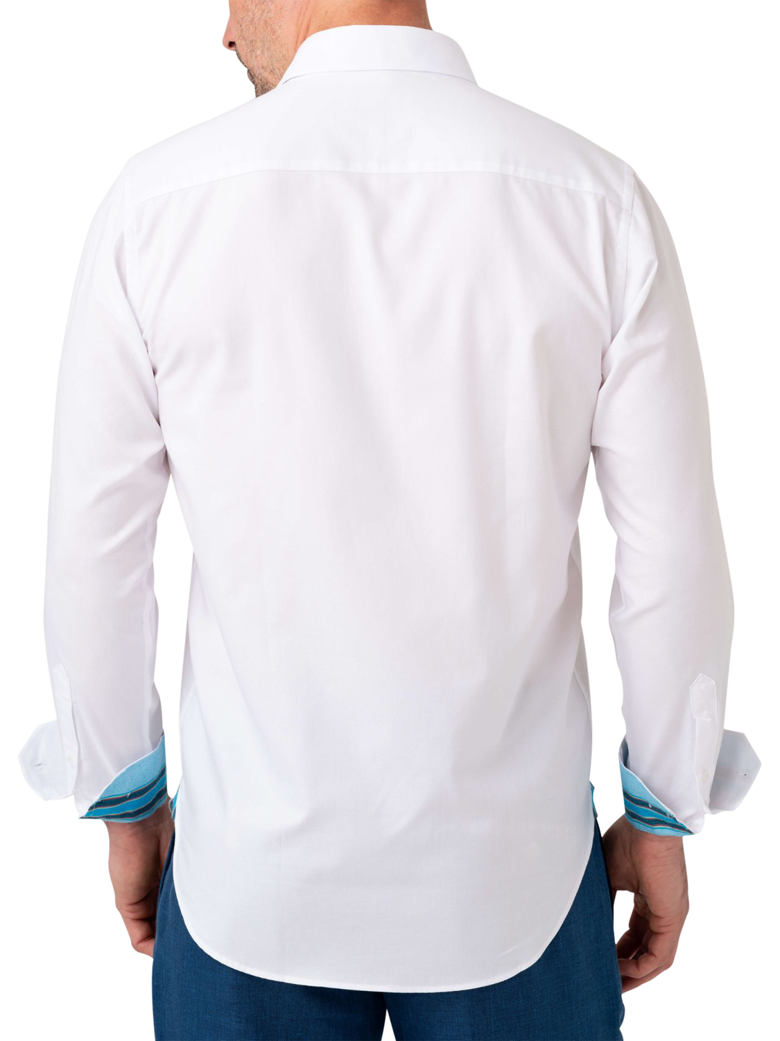 Product image 2 of 7, which shows KOY Pinpoint Oxford Cotton Shirt, White, S
