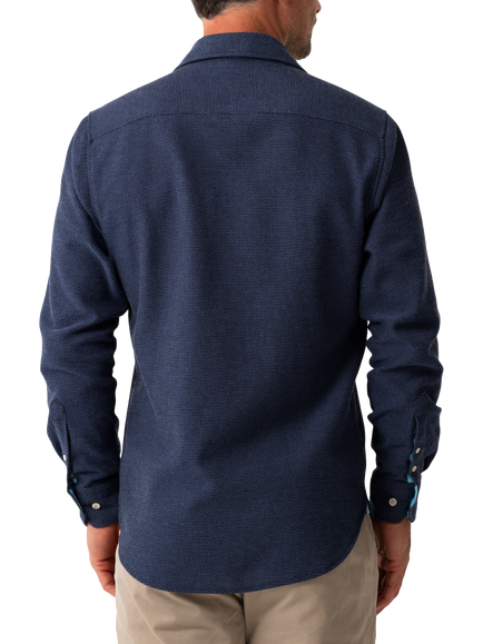KOY Regular Fit Cotton Shirt - view 2, Blue Mid