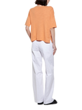 SISLEY Oversized Wide Neck T-Shirt, Orange