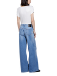 SISLEY Round Neck Curved Hem T-Shirt, White