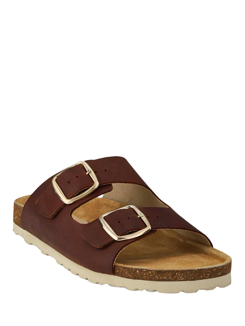 Product image 2 of 5, which shows Jones Bootmaker Gabryela Leather Sandals, Brown, 3