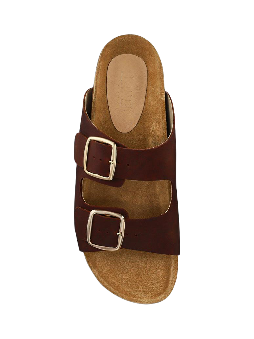 Product image 4 of 5, which shows Jones Bootmaker Gabryela Leather Sandals, Brown, 3