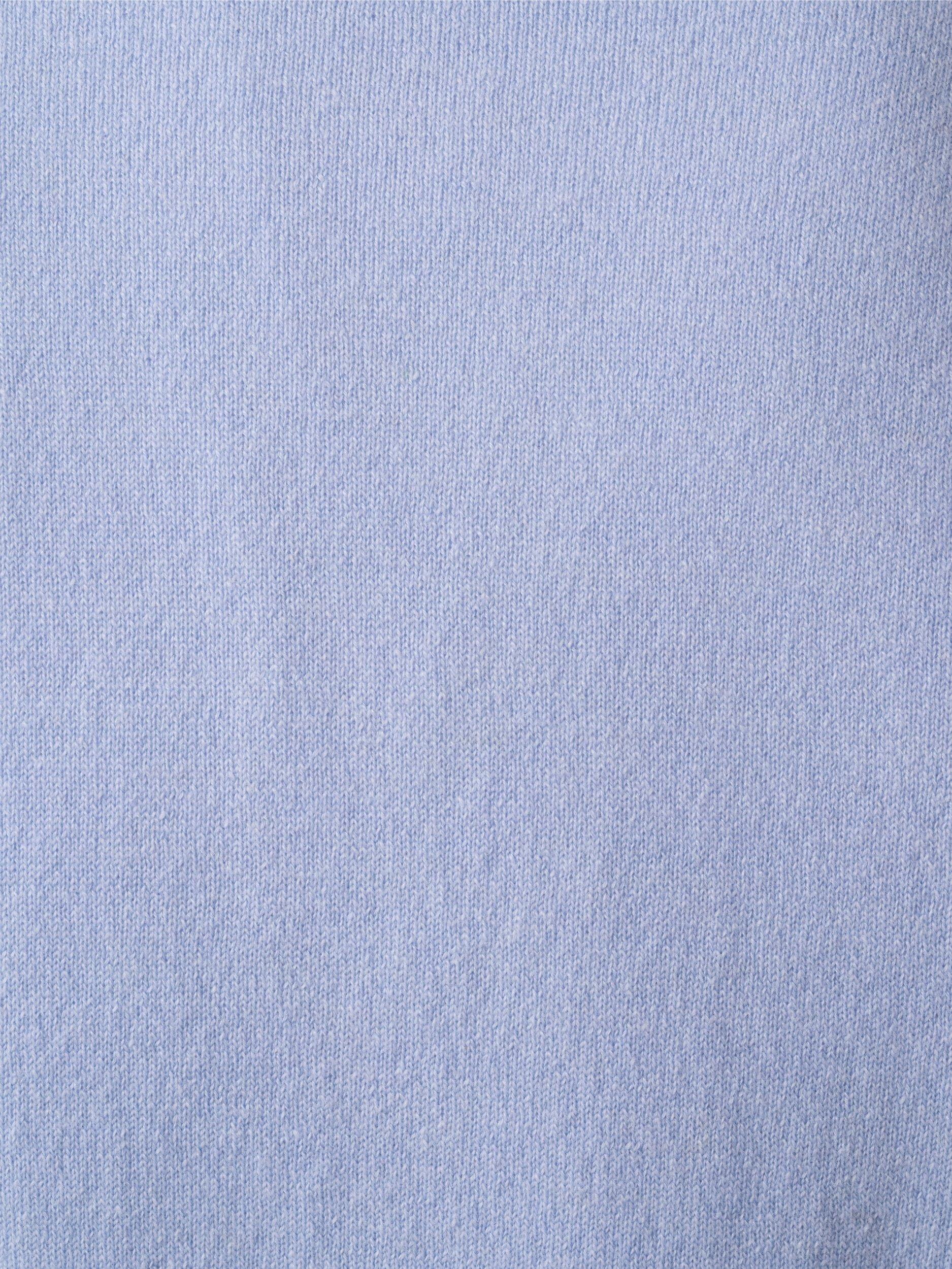 Product image 8 of 8, which shows KOY Wool & Cashmere Blend Quarter Zip Jumper, Light Blue, S