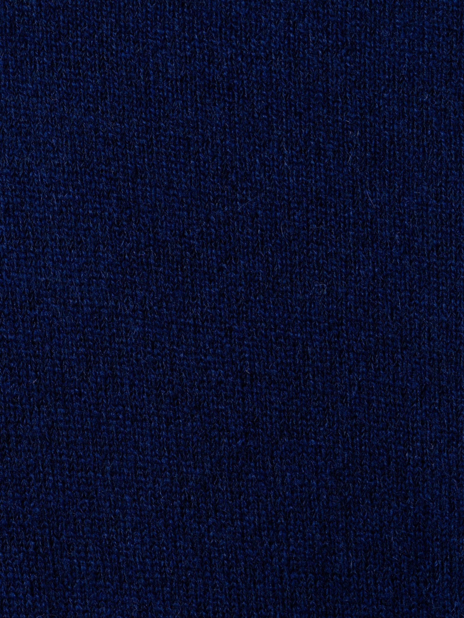 Product image 7 of 7, which shows KOY Wool & Cashmere Blend Quarter Zip Jumper, Blue Navy, S