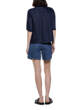 SISLEY Short Sleeve Pure Linen Shirt