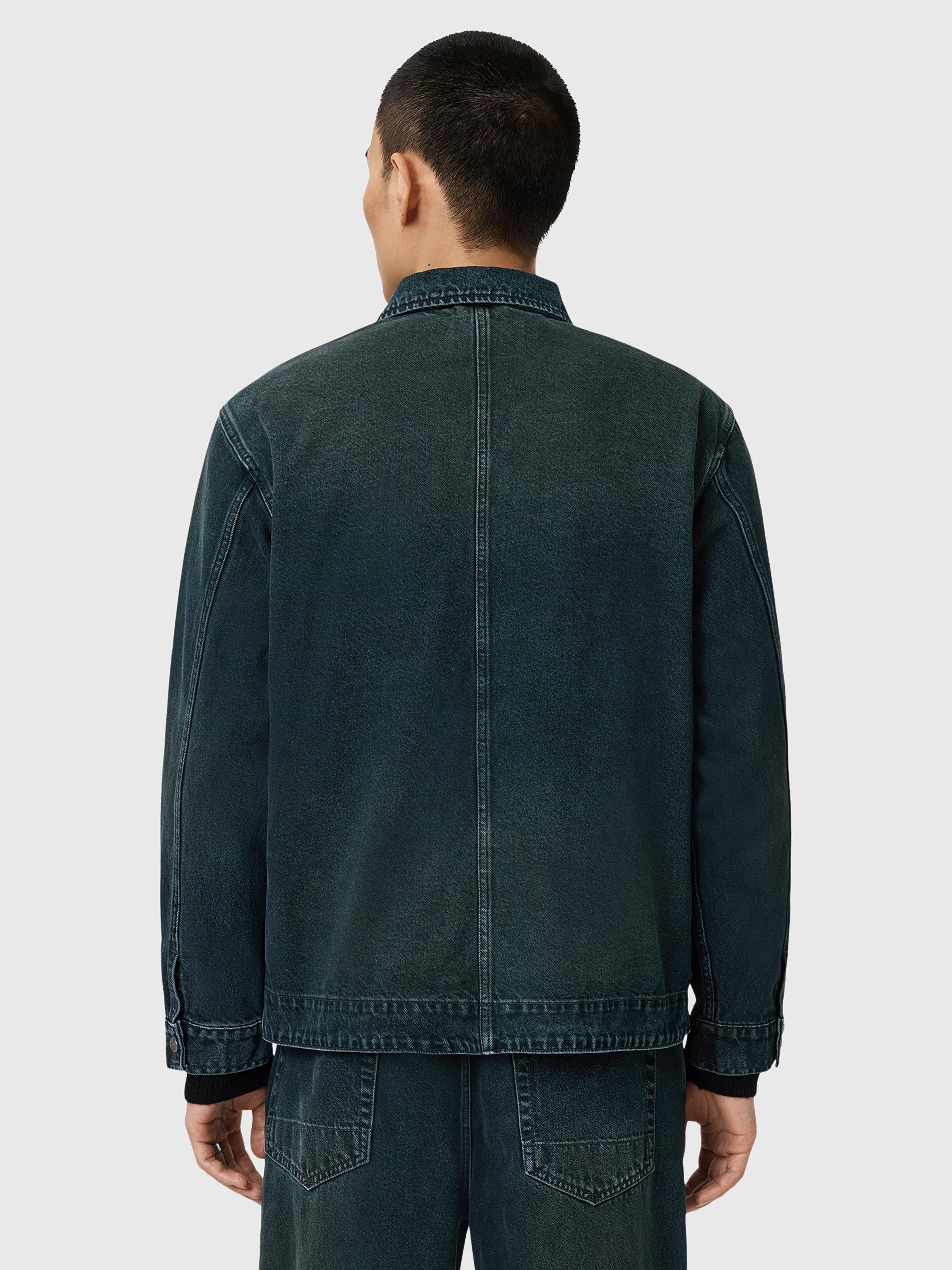 Product image 2 of 8, which shows AllSaints Castleford Denim Jacket, Phantom Blue, L