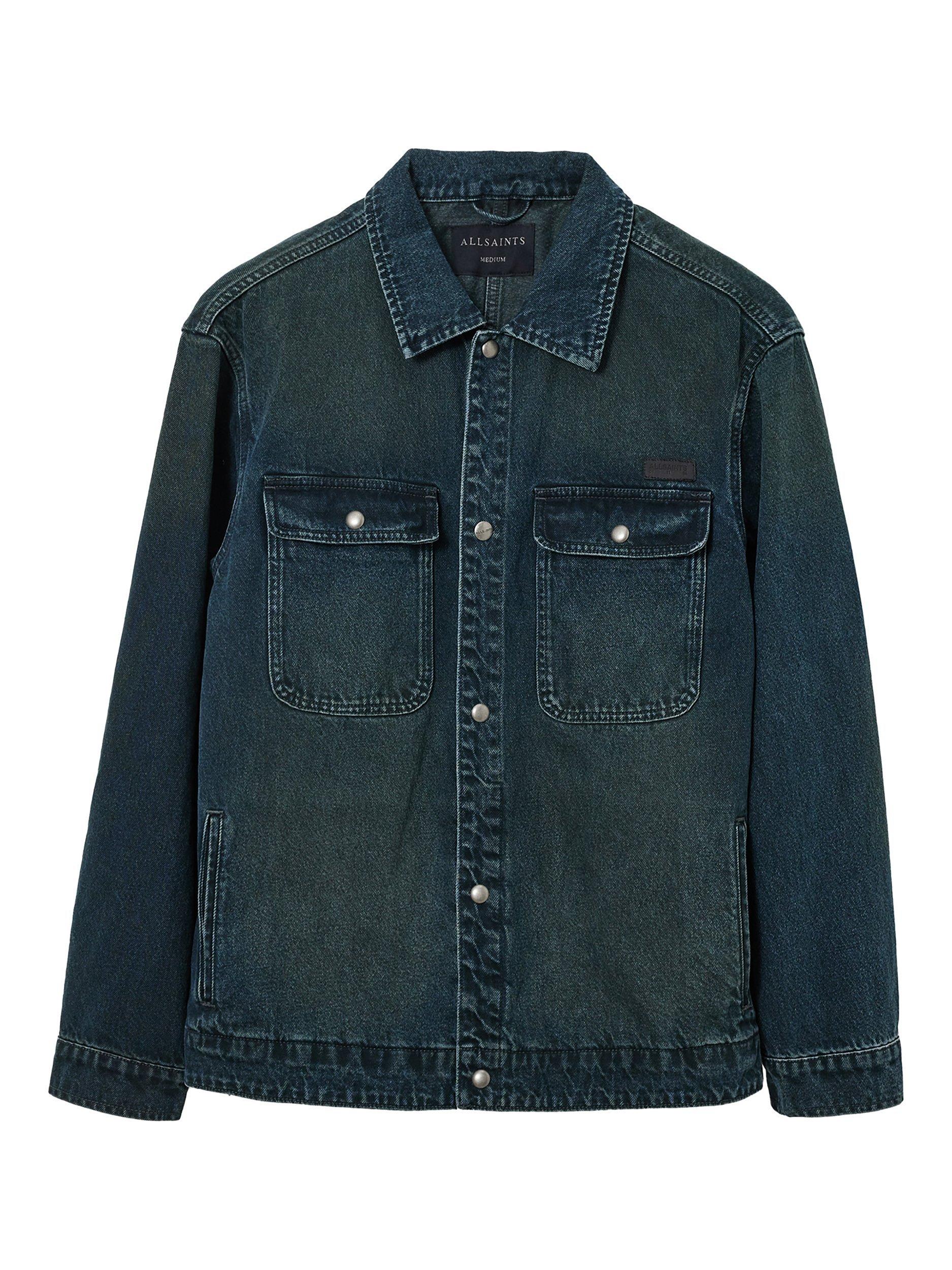 Product image 4 of 8, which shows AllSaints Castleford Denim Jacket, Phantom Blue, L