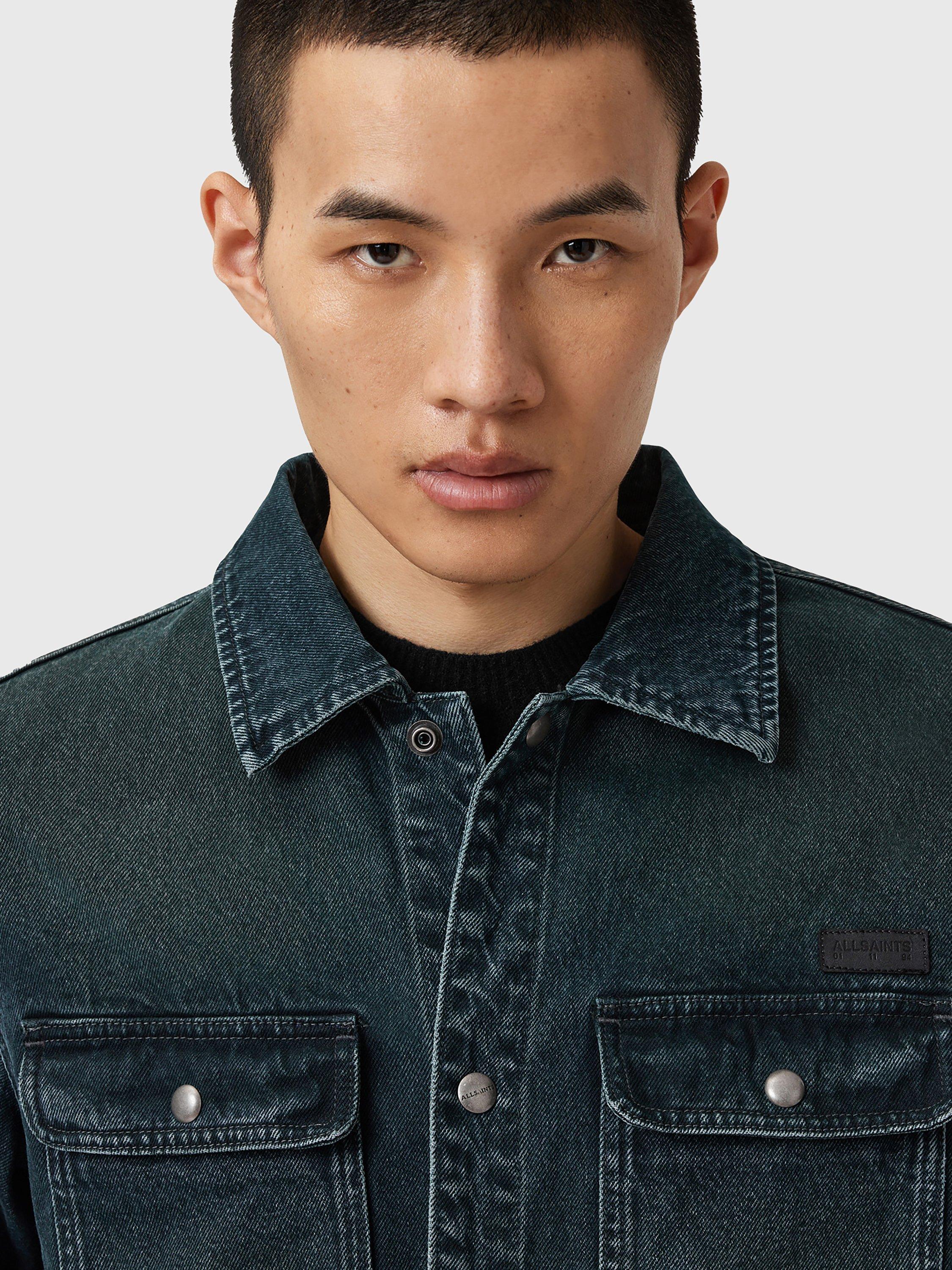 Product image 6 of 8, which shows AllSaints Castleford Denim Jacket, Phantom Blue, L