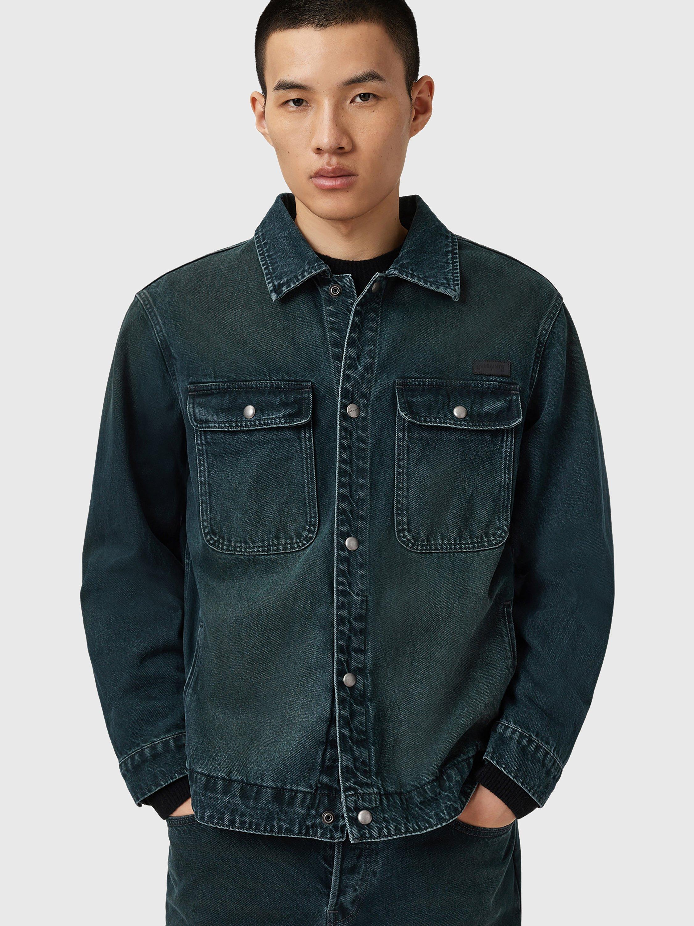 Product image 8 of 8, which shows AllSaints Castleford Denim Jacket, Phantom Blue, L