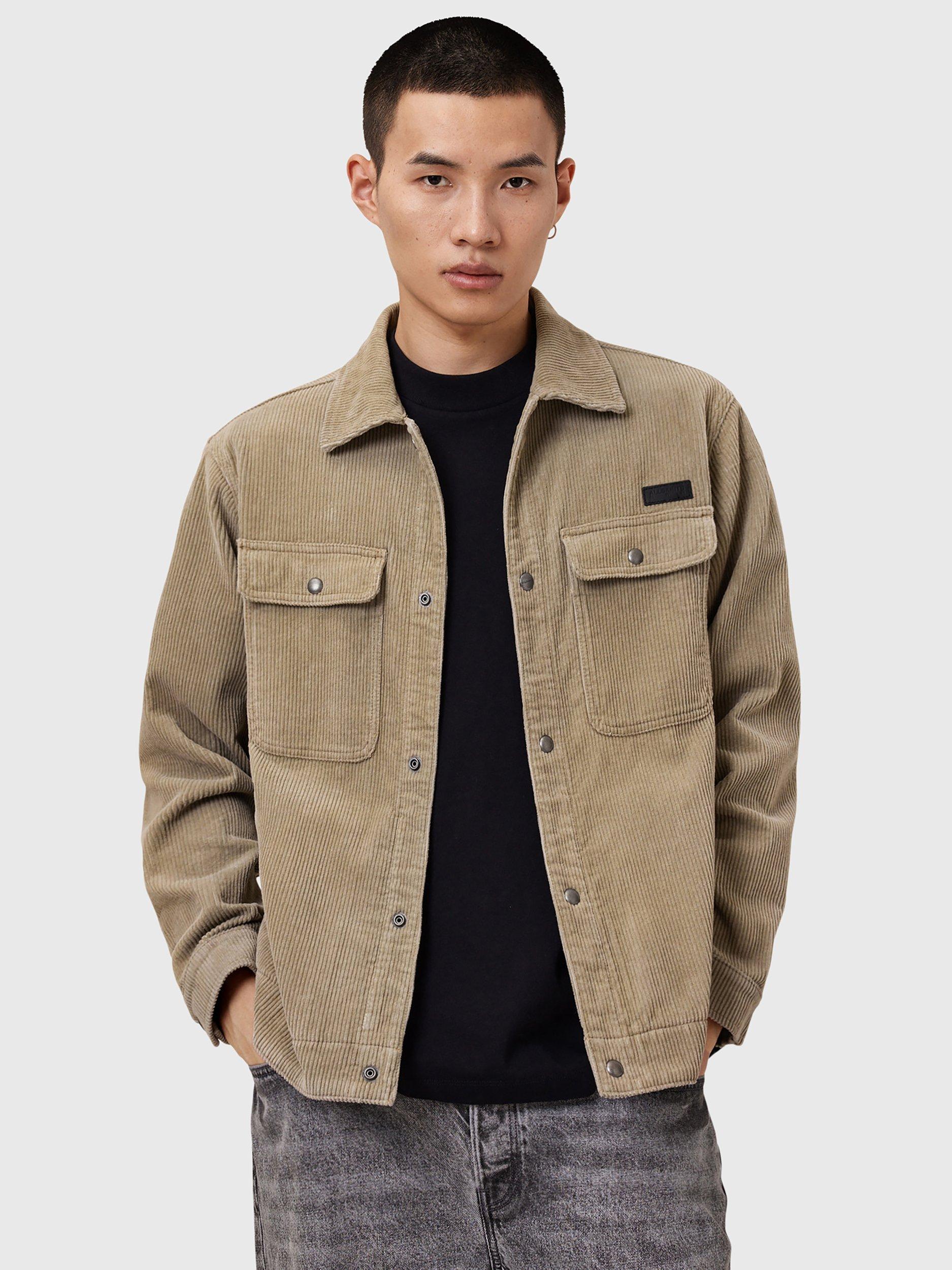 Product image 1 of 1, which shows AllSaints Castleford Denim Jacket, Brown Mid, XXL