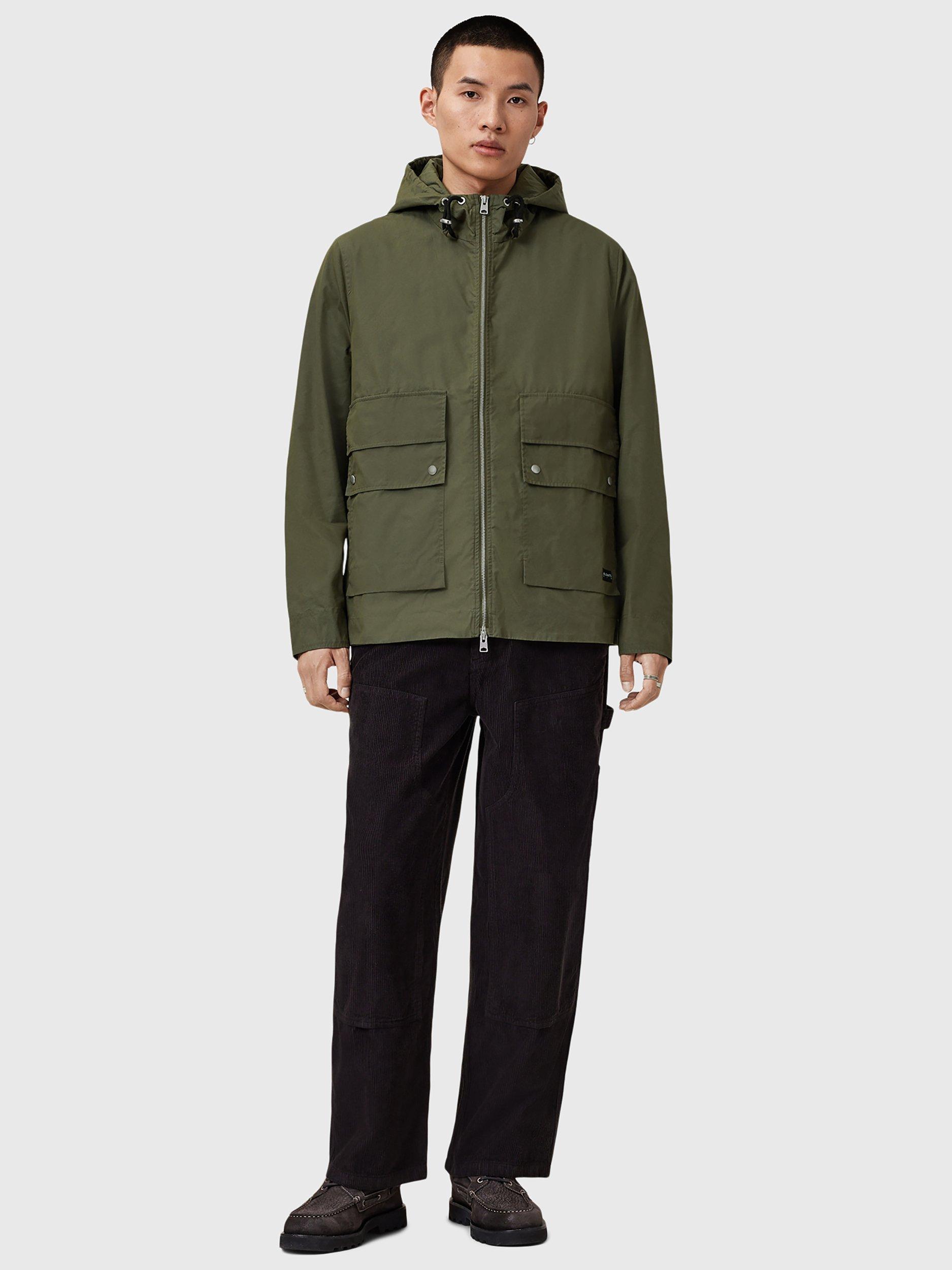 Product image 3 of 8, which shows AllSaints Otis Cotton Blend Jacket, Green Khaki, L