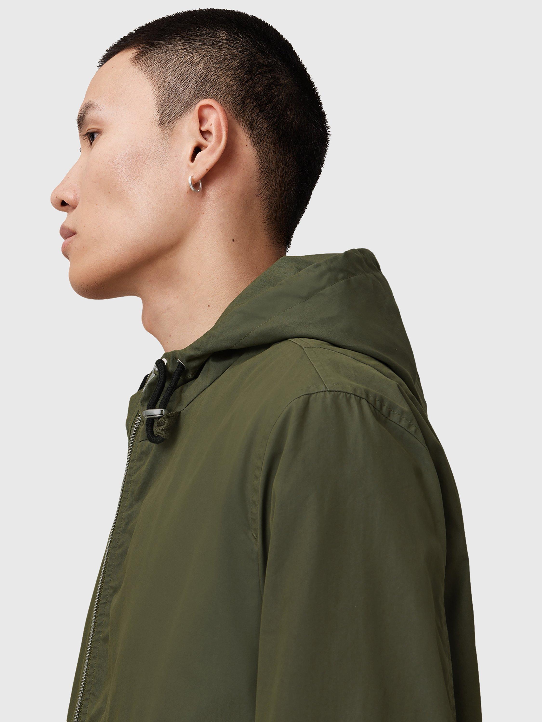 Product image 6 of 8, which shows AllSaints Otis Cotton Blend Jacket, Green Khaki, L