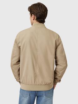 AllSaints Bassett Cotton Blend Bomber Jacket - view 2, Blue/Multi