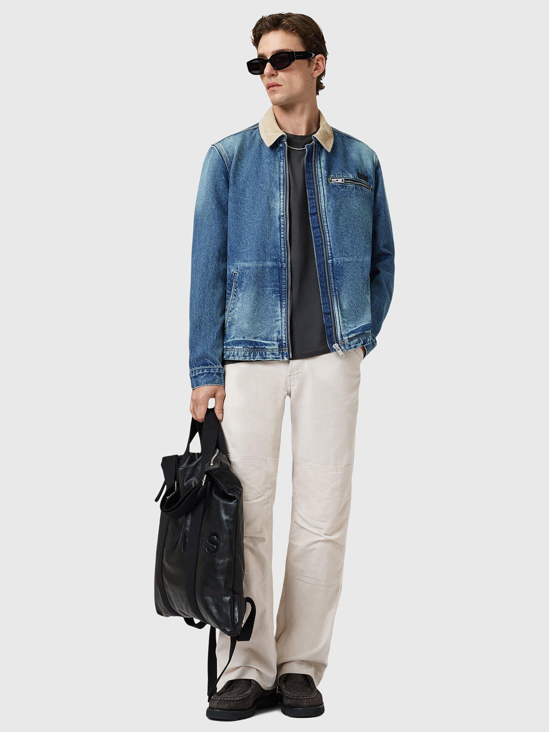 Product image 6 of 8, which shows AllSaints Rothwell Denim Jacket, Blue Indigo, XS