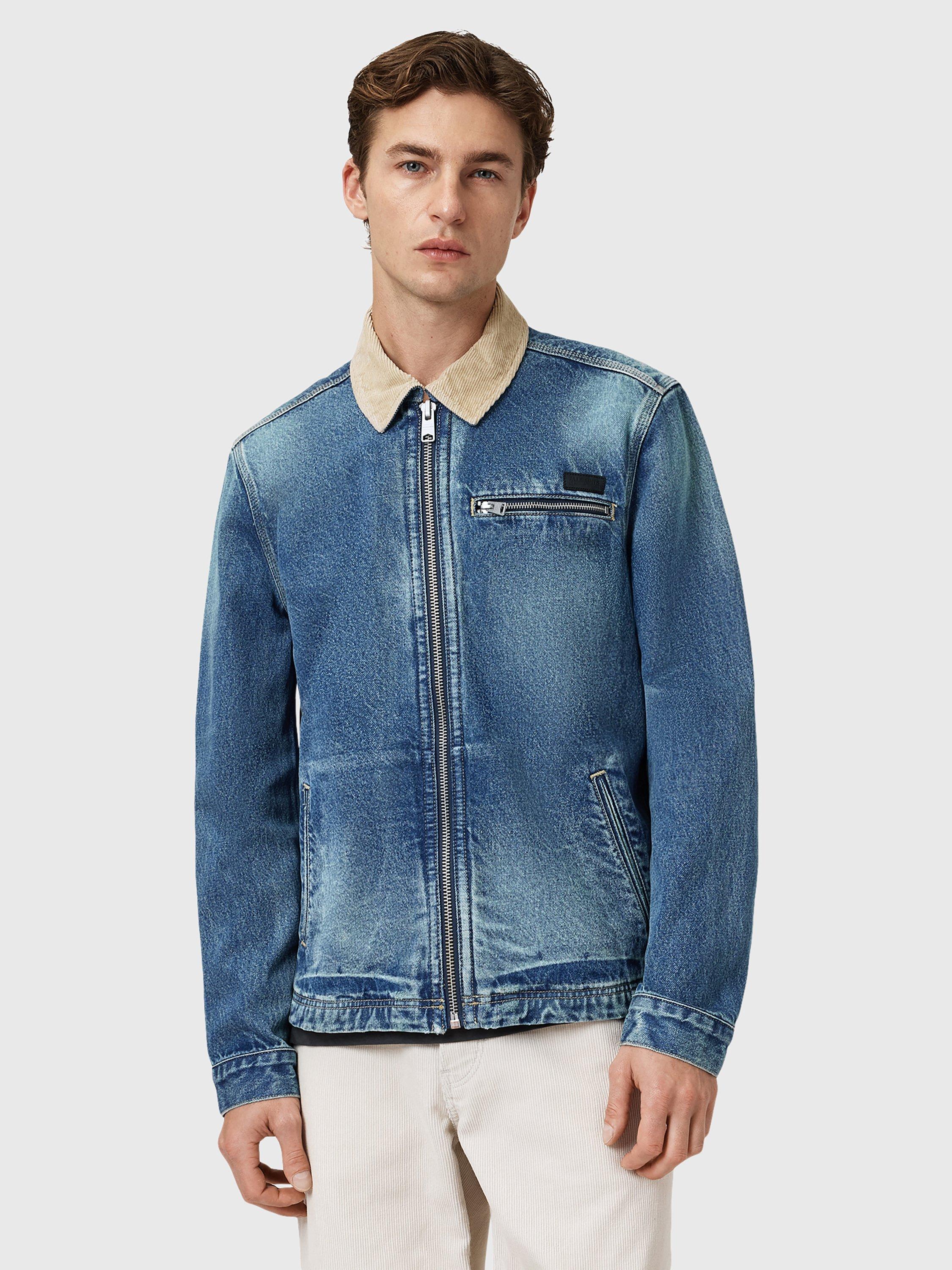 Product image 8 of 8, which shows AllSaints Rothwell Denim Jacket, Blue Indigo, XS