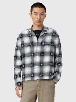 AllSaints Castor Cotton Regular Fit Check Shirt, Multi, Multi