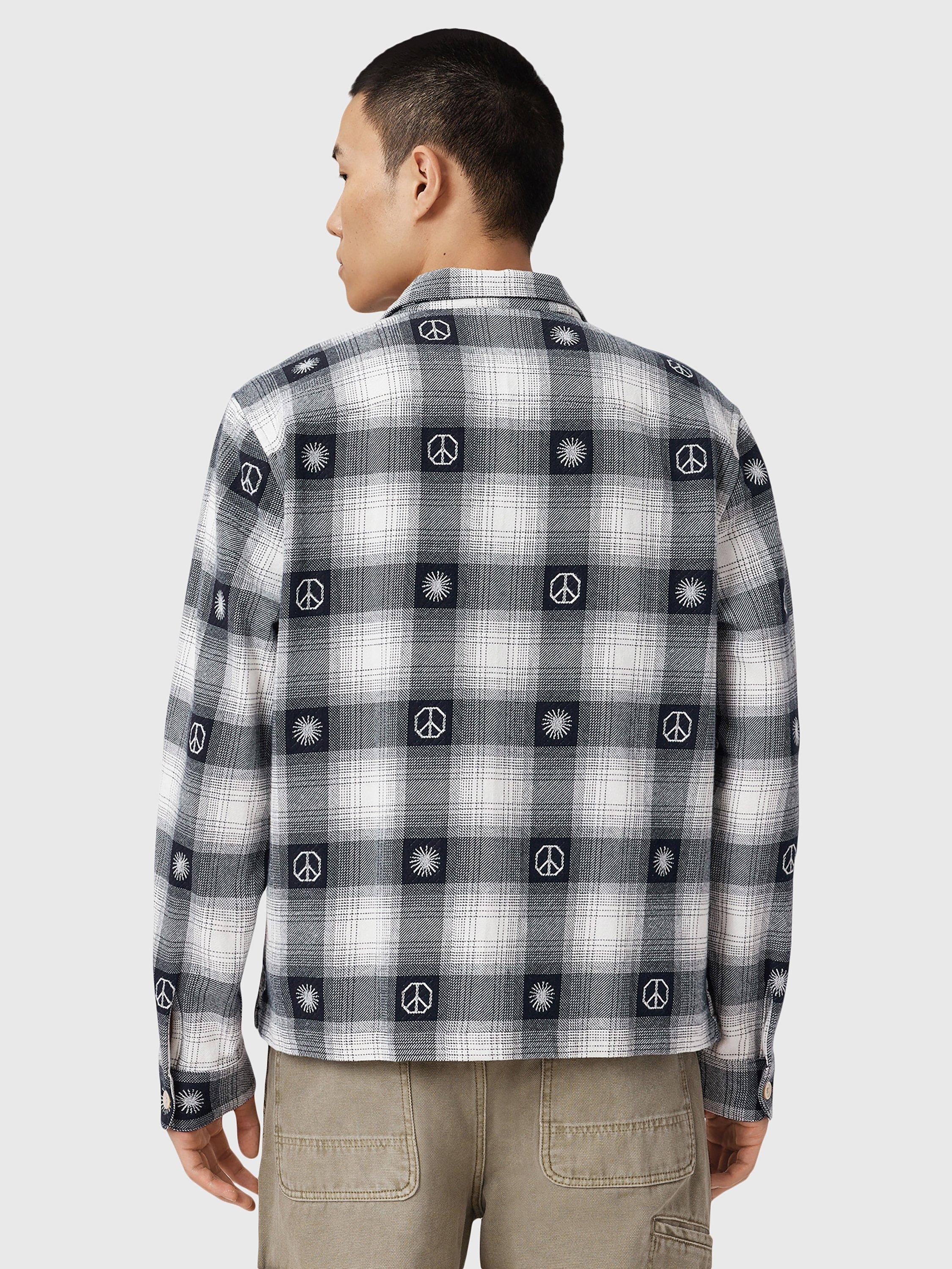 Product image 2 of 7, which shows AllSaints Castor Cotton Regular Fit Check Shirt, Multi, XS
