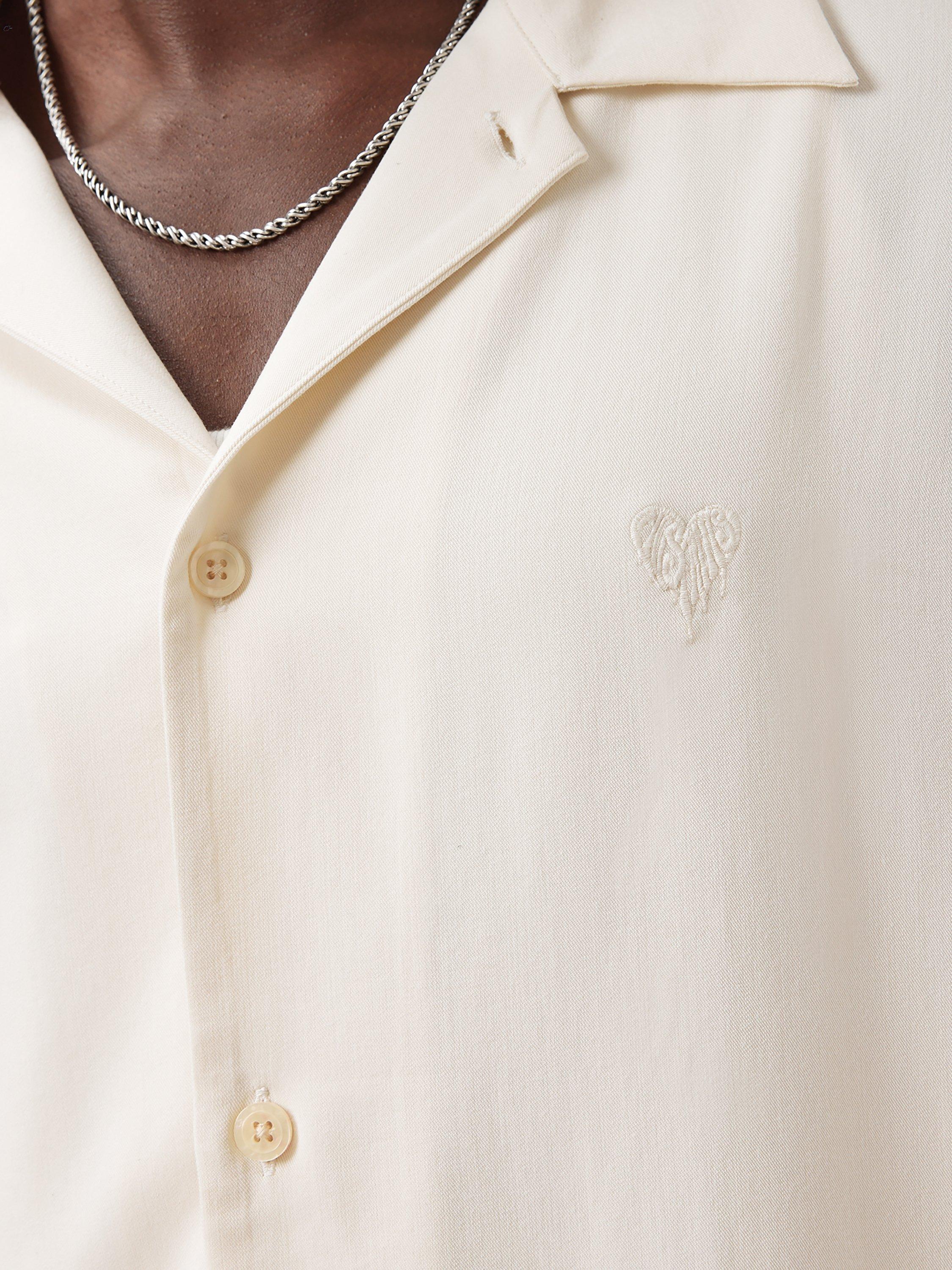 Product image 5 of 6, which shows AllSaints Rialto Button Down Shirt, White, XS