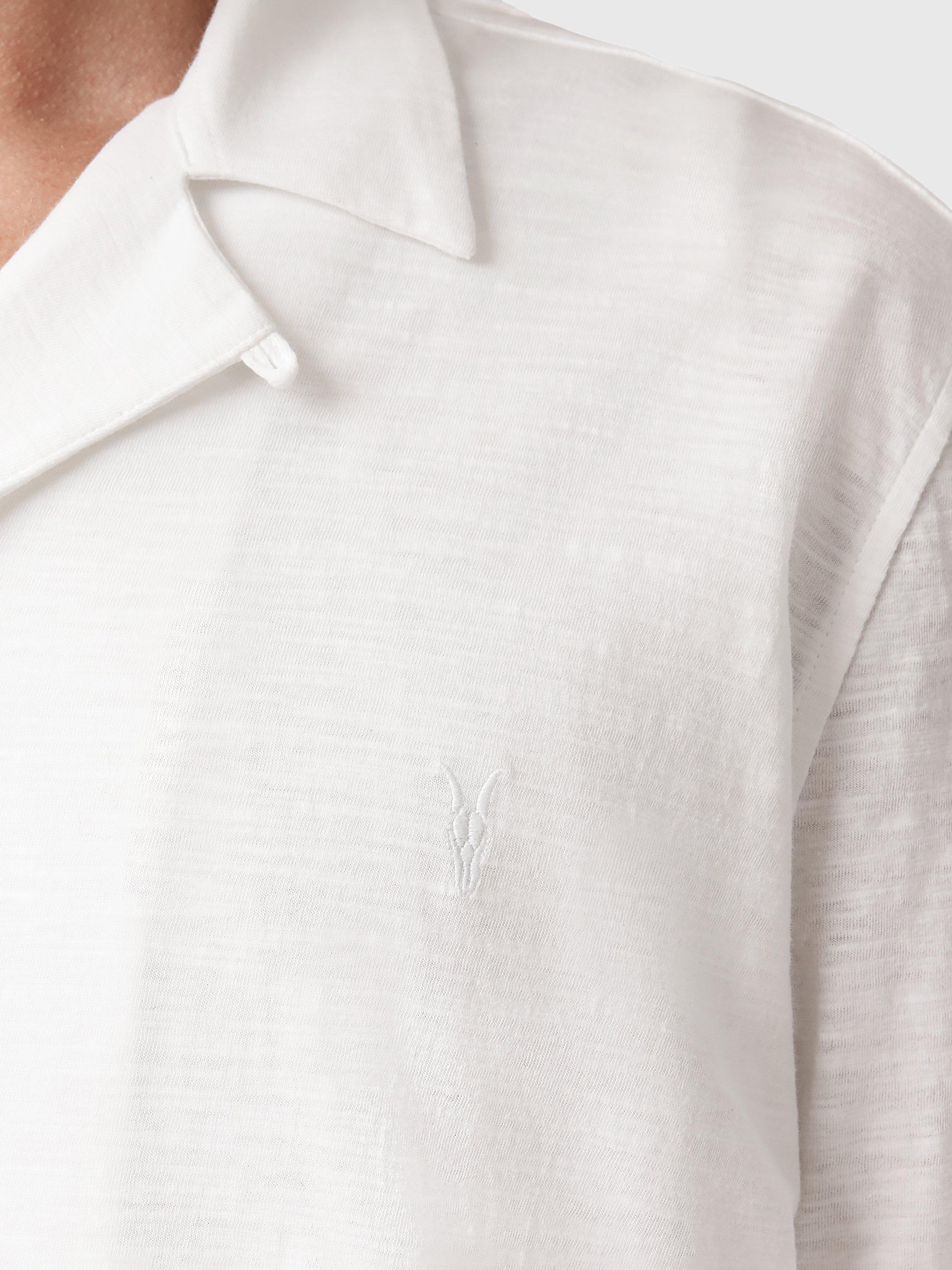 Product image 5 of 7, which shows AllSaints Robson Cotton Shirt, White, L