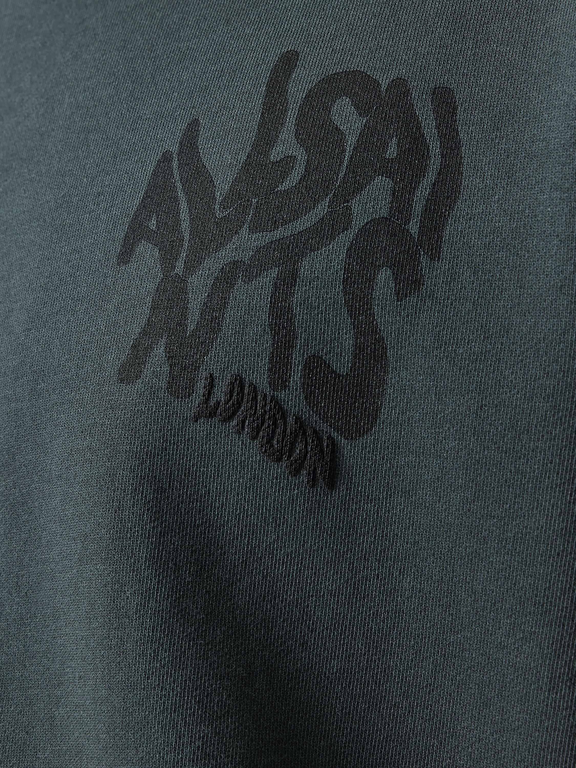 Product image 5 of 9, which shows AllSaints Orlando Cotton Sweatshirt, Blue Mid, L
