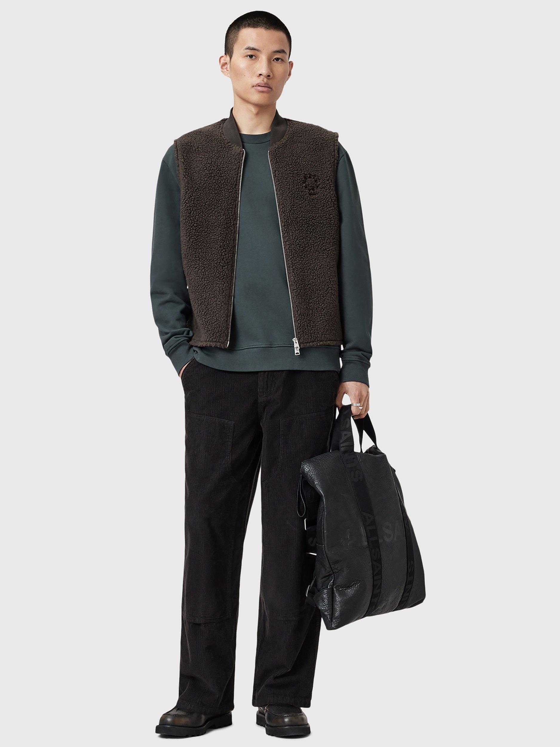 Product image 7 of 9, which shows AllSaints Orlando Cotton Sweatshirt, Blue Mid, L