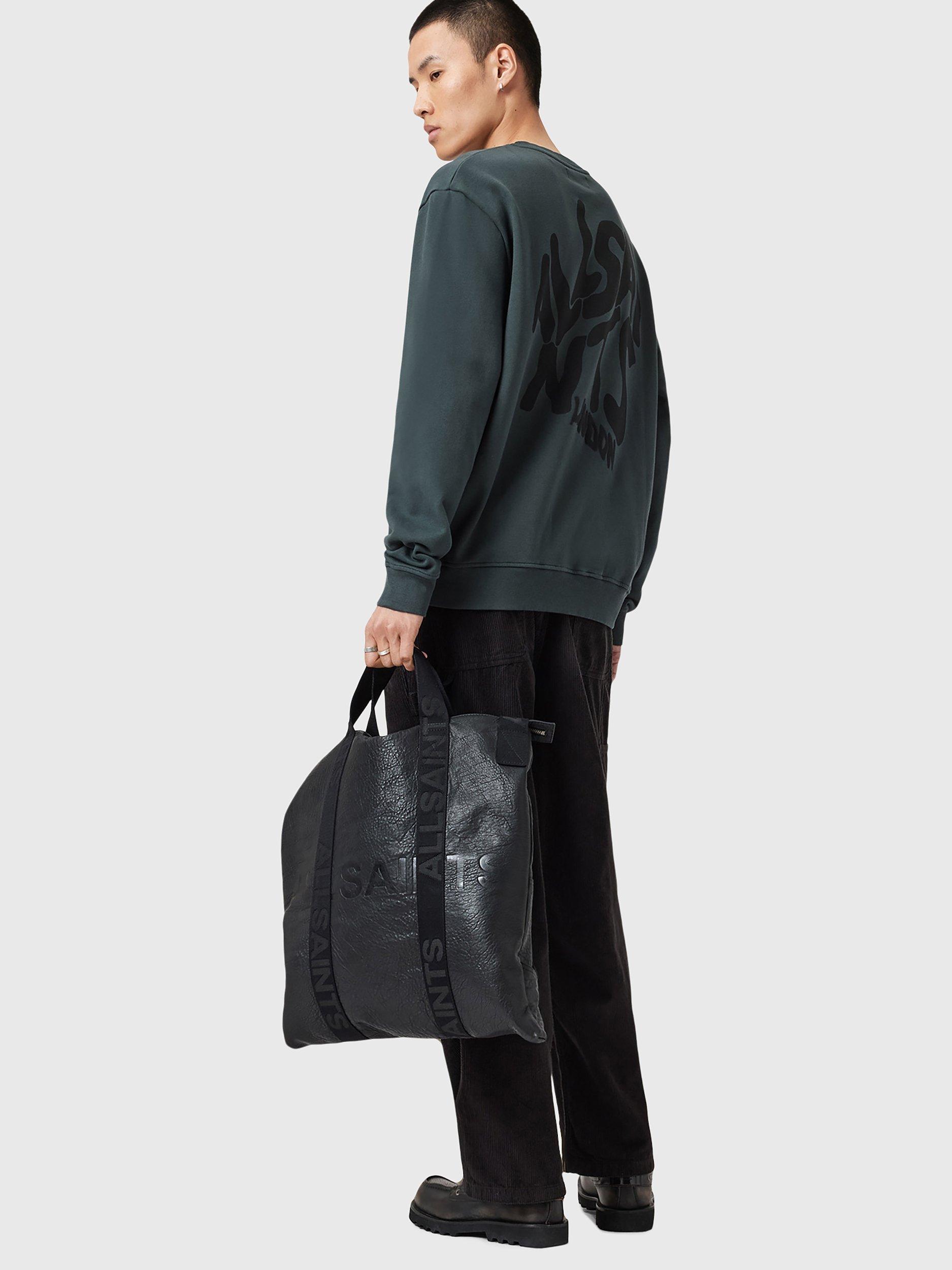 Product image 8 of 9, which shows AllSaints Orlando Cotton Sweatshirt, Blue Mid, L