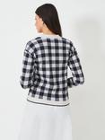 Crew Clothing V-Neck Checkered Cardigan