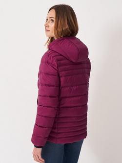 Crew Clothing Lightweight Padded Jacket, Berry Red - view 2, Berry Red